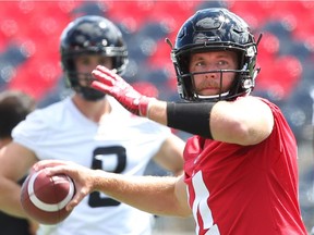 Ryan Lindley is the likely starting QB when the Redblacks take on the Blue Bombers at Winnipeg on Friday night. Jean Levac/Postmedia