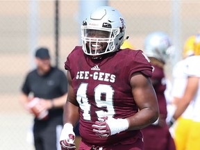 Gee-Gees player Loic Kayembe died in his sleep on Sunday, Sept. 24. Photo courtesy of the University of Ottawa by Greg Mason.
