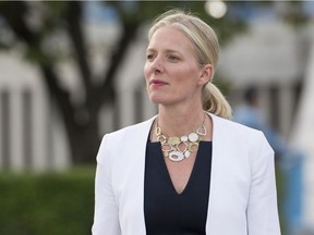 Catherine McKenna

Minister of Environment and Climate Change Catherine McKenna makes her way to speak with media at the United Nations Headquarters in New York City, Wednesday September 20, 2017. THE CANADIAN PRESS/Adrian Wyld ORG XMIT: ajw125
Adrian Wyld,