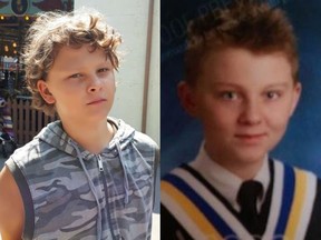 L-R  Missing boy Damien LaRose, 12 and Jayden LaRose, 14. (TORONTO POLICE/HANDOUT)