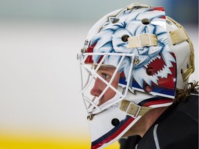 Ottawa Senators goaltender Marcus Hogberg during day two of the the Sens Development Camp at the Bell Sensplex. July 4,2013.