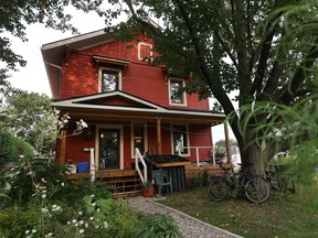 EcoHaus at 539 Cole Ave. in Ottawa Ontario  The key energy efficient features are the windows and the thick foundation of the structure.