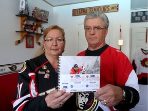 Robert and Jocelyne Giroux hold their half-season tickets package for seats that are no long available after the team cut seating capacity by 1,500.