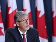 Privacy Commissioner Daniel Therrien holds a news conference at the National Press Theatre in Ottawa on Thursday, Sept. 21, 2017, to discuss his annual report.