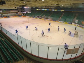 Files: Ontario Minor Hockey Association teams compete in a tournament in Yardmen Arena in Belleville, Ont. Friday, March 13, 2015.