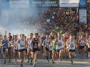 Thousands of people gathered to take part in the 2015 Army Run in Ottawa Ontario Sunday Sept 20, 2015.