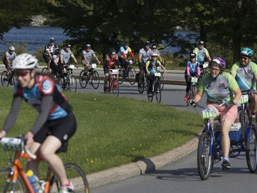 Cyclists started their 50km route from Tunney's Pasture at this year's The Ride fundraiser for research at the Ottawa Hospital, on Sept. 10, 2017.