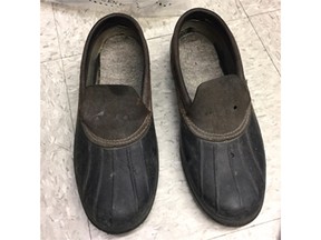 Gatineau police are looking for the owners of these rubber shoes, who might be victims of a break-in.