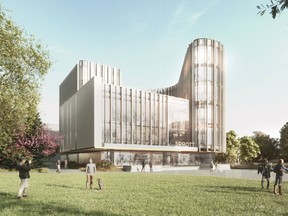 A rendering of the new $48-million home for the Sprott School of Business at Carleton University. The 100,000-square-foot building will be named the Nicol Buidling, in honour of Ottawa entrepreneur and Carleton alumnus, the late Wesley Nicol. (Photo provided by Carleton University)