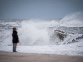 Big waves moving in.