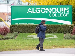 Algonquin College on Woodroffe Avenue.