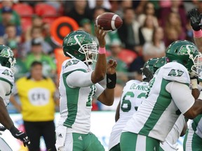 Brandon Bridge came off the bench to lead the Saskatchewan Roughriders to a 27-24, come-from-behind victory over the Toronto Argonauts on Saturday at BMO Field.