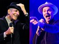 Leonard Cohen, left, passed away last year. Gord Downie, right, died last week.