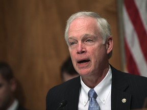 Senate Governmental Affairs Committee Chairman Sen. Ron Johnson, R-Wis., speaks on Capitol Hill in Washington, Tuesday, Oct. 31, 2017, during a hearing on the federal response to the 2017 hurricane season. (AP Photo/Susan Walsh)