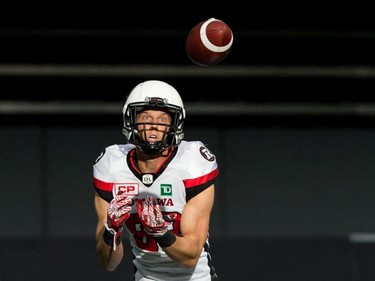 Greg Ellingson

Ottawa Redblacks' Greg Ellingson makes a reception against the B.C. Lions during the first half of a CFL football game in Vancouver, B.C., on Saturday, October 7, 2017. THE CANADIAN PRESS/Darryl Dyck ORG XMIT: VCRD123
DARRYL DYCK,