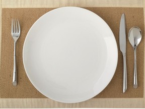 Ron Eade Food blog "masthead":  empty placesetting: plate, cutlery

Food-XX-Blog1 colour. Please extend background so full image is 11.583" wide. See page proof. JB