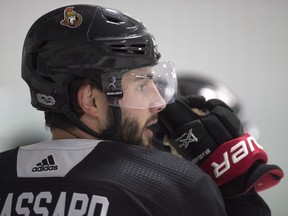 Senators centre Derick Brassard played no pre-season games while still recovering from shoulder surgery in June, but hopes to play the regular-season opener on Thursday at home against the Capitals. THE CANADIAN PRESS/Adrian Wyld