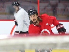 Erik Karlsson of the Ottawa Senators during morning practice.