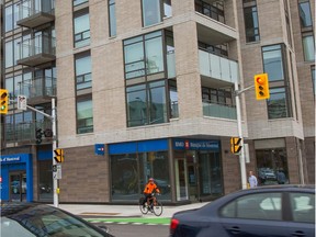 There are complaints that the new Minto building at MacKay and Beechwood has opaque windows that interfere with the cityscape. Photo Wayne Cuddington/ Postmedia