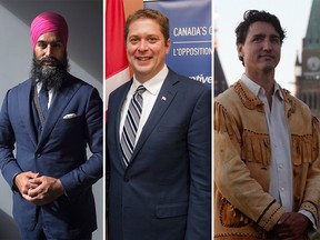 Canada's three main federal party leaders, two of which have received praise for their looks.