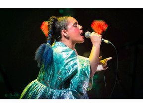 The Halifax Pop Explosion music festival is apologizing for the actions of a volunteer who interrupted a performance by Polaris Prize-winning singer Lido Pimienta with "overt racism." Pimienta performs during the Polaris Music Prize gala in Toronto on Monday, September 18, 2017.
