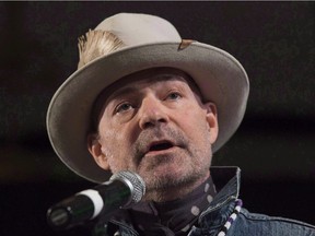 Gord Downie

Gord Downie speaks during a ceremony honouring him at the AFN Special Chiefs assembly in Gatineau, Que., Tuesday, December 6, 2016. Tragically Hip guitarist Rob Baker is urging fans to be vigilant when buying merchandise that claims to be linked to Gord Downie's charity. THE CANADIAN PRESS/Adrian Wyld ORG XMIT: CPT124

Dec. 6, 2016 file photo
Adrian Wyld,