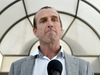 Australian photojournalist Nigel Brennan, who was kidnapped with Canadian Amanda Lindhout, speaks outside an Ottawa courthouse after testifying at the trial of one of the alleged kidnappers on Friday, Oct. 6, 2017.