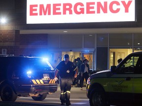 A Northumberland County paramedic at the scene shortly after the shooting.