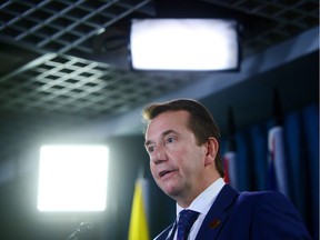 Scott Brison, President of the Treasury Board of Canada delivers remarks and answer questions from the media regarding an update on the Phoenix pay system on Parliament Hill in Ottawa on Thursday, Oct. 5, 2017. THE CANADIAN PRESS/Sean Kilpatrick ORG XMIT: SKP114
Sean Kilpatrick,