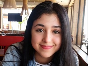 Aya Rbah, 16, has been missing since Thursday.