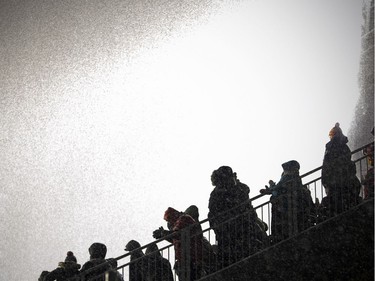 Fans didn't let a little snow stop their excitement for the 2017 Grey Cup at TD Place between the Calgary Stampeders and Toronto Argonauts.