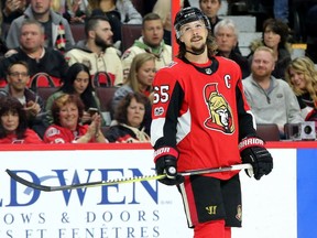 The Senators’ captain, Erik Karlsson.