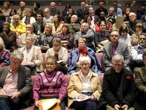 Ottawa City Hall council chamber was packed Tuesday as the planning committee heard submissions on the Salvation Army expansion plan into Vanier. (Photo: Julie Oliver)