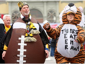 Uber Hamilton Ti-Cat fans, Steve Bashak and his wife Sherree were enjoying the sights and sounds at the Grey Cup Festival site. Lansdowne Park was starting to fill up with football fans Friday, gearing up for the Grey Cup this Sunday.