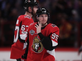 In five games with the Senators, Matt Duchene has zero points. (GETTY IMAGES)