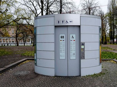 WORLD-TOILET-DAY-PACKAGE

This photo taken on November 12, 2017 shows a public toilet in Berlin. AFP is presenting a worlwide photo theme on public toilets ahead of the United Nations World Toilet Day on November 19, 2017 as some 4.5 billion people live without a household toilet that safely disposes of their waste according to the UN. The Sustainable Development Goals, launched in 2015 by the UN, include a target to ensure everyone has access to a safely-managed household toilet by 2030. In 2013, the United Nations General Assembly officially designated November 19 as World Toilet Day. World Toilet Day is coordinated by UN-Water in collaboration with governments and partners. / AFP PHOTO / John MACDOUGALLJOHN MACDOUGALL/AFP/Getty Images
JOHN MACDOUGALL, AFP/Getty Images