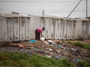 WORLD-TOILET-DAY-PACKAGE

This photo taken on November 12, 2017 shows a woman throwing out waste water next to a line of toilets in an informal settlement in Langa, a mostly impoverished township, about 10km from the centre of Cape Town, on November 12, 2017. AFP is presenting a worlwide photo theme on public toilets ahead of the United Nations World Toilet Day on November 19, 2017 as some 4.5 billion people live without a household toilet that safely disposes of their waste according to the UN. The Sustainable Development Goals, launched in 2015 by the UN, include a target to ensure everyone has access to a safely-managed household toilet by 2030. In 2013, the United Nations General Assembly officially designated November 19 as World Toilet Day. World Toilet Day is coordinated by UN-Water in collaboration with governments and partners. / AFP PHOTO / RODGER BOSCHRODGER BOSCH/AFP/Getty Images
RODGER BOSCH, AFP/Getty Images