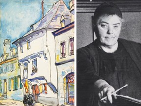 Emily Carr painted the watercolour while she was training as an artist in France in 1911.