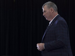 CFL Commissioner Randy Ambrosie speaks with the media during his State of the League address Friday November 24, 2017 in Ottawa. The Calgary Stampeders will play the Toronto Argonauts in the 105th Grey Cup. THE CANADIAN PRESS/Adrian Wyld ORG XMIT: ajw102
Adrian Wyld,