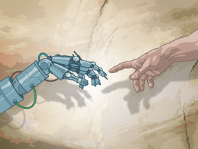 Unlike most religions, which seek to connect people with the past, this one seeks to connect them with the future, the imagined “singularity” of runaway artificial intelligence.