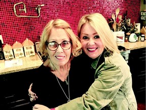 Jann Arden, left, and her mother Joan Richards. Arden has penned the new book Feeding My Mother: Comfort and Laughter in the Kitchen as My Mom Lives With Memory Loss.