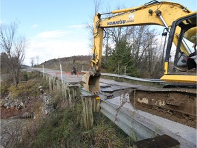 La Pêche has suspended its declared state of emergency but city staff continue to work overtime to repair road damage.