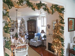 Natural decorations, with lots of burlap, silver and gold are the theme this year at 337 Moffatt St. — which will be among those on the Christmas in Carleton Place Home Tour Dec. 2-3.
