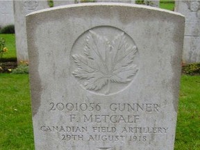 Last year, as part of the WeAreTheDead project, the Citizen profiled Flight Sgt. Stanley Spallin, a 20-year-old pilot from Edmonton who died in a crash while patrolling the English coast in November 1942. This year we are profiling gunner Faus Metcalf.