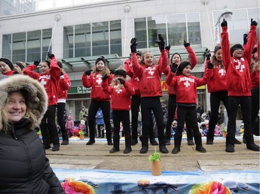 The annual Help Santa Toy Parade made its way through downtown Ottawa, featuring familiar festive floats, marching bands, city councillors, firefighters and more, with volunteers collecting toys for less fortunate children along the way, on Saturday, Nov. 18, 2017