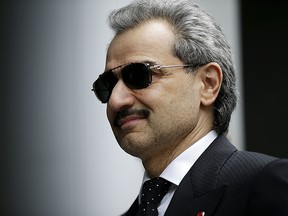 A July 1, 2013 file photo of Prince Alwaleed Bin Talal, Saudi billionaire, who was picked up at his desert camp outside Riyadh, according to a senior Saudi official, as part of King Salman's sweeping crackdown.