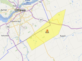 Almost 5,000 customers were affected by a poower outage near Greely Saturday caused by 'animal contact.'