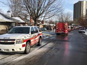 Downed power lines prompted electrical issue in home on Haymarket St. Ottawa Fire Services thanked quick thinking occupants evacuating & calling 911.