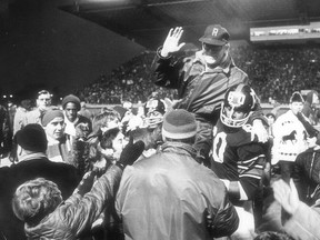 Head coach Frank Clair was the toast of the town when the Ottawa Rough Riders won back-to-back Grey Cups in 1968 and 1969.