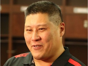 Bryan Chiu spent three seasons as Redblacks offensive line coach, but the team recently announced his contract would not be renewed. Postmedia files